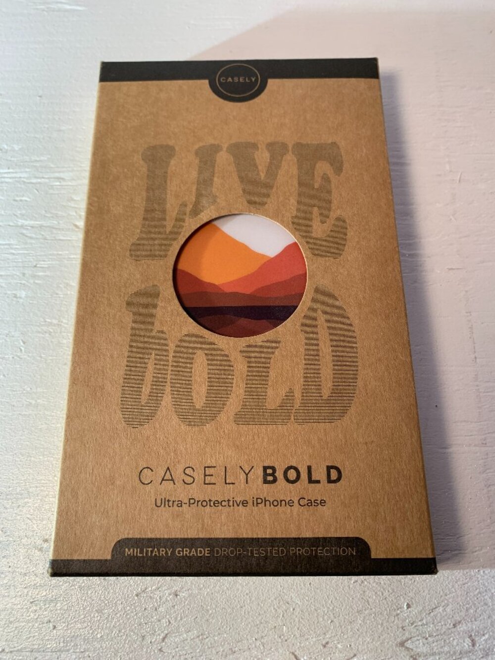 Casely Bold "Opposites Attract" iPhone 12 Pro Max case in Box